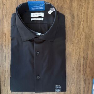 Calvin Klein Men's Black Dress Shirt